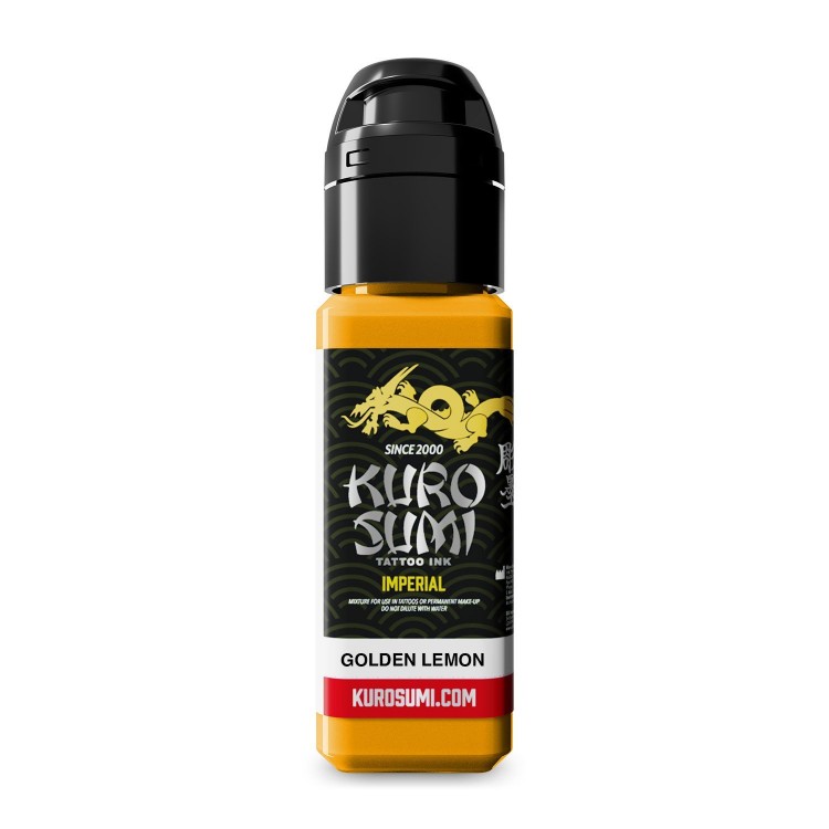 GOLDEN LEMON - Kuro Sumi Imperial - 22ml - Colore Tattoo REACH GOLDEN LEMON - Kuro Sumi Imperial - 22ml - Colore Tattoo REACH