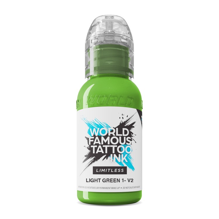 LIGHT GREEN 1 V2 - World Famous Limitless - 30ml - Colore Tattoo REACH LIGHT GREEN 1 V2 - World Famous Limitless - 30ml - Colore Tattoo REACH