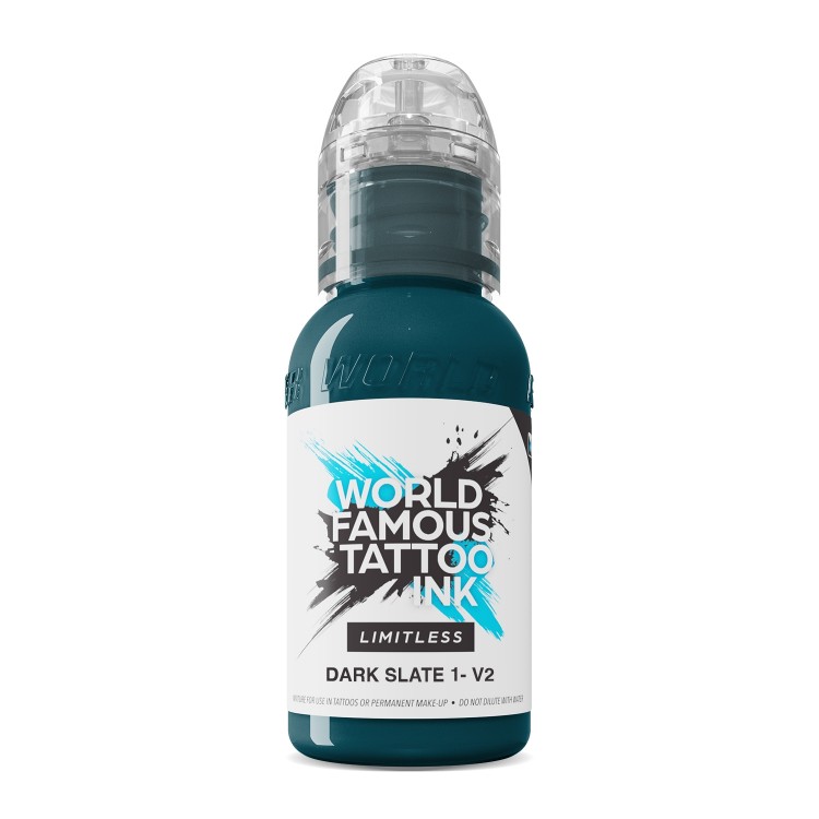 DARK SLATE 1 V2 - World Famous Limitless - 30ml - Colore Tattoo REACH DARK SLATE 1 V2 - World Famous Limitless - 30ml - Colore Tattoo REACH