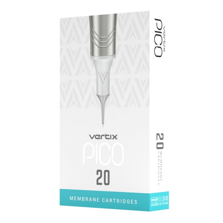01 RL (Round Liner) - Medium Taper - Cartucce Vertix PICO - Aghi PMU - 20pz. 01 RL (Round Liner) - Medium Taper - Cartucce Vertix PICO - Aghi PMU - 20pz.