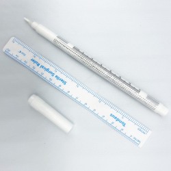 Pennarello Sterile BIANCO - 1.0 mm - con Righello