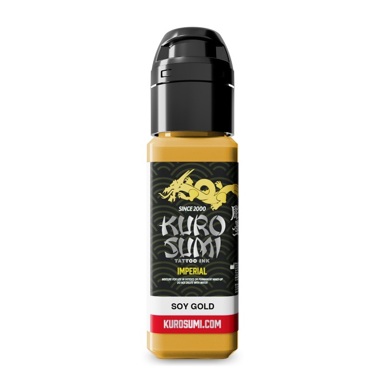 SOY GOLD - Kuro Sumi Imperial - 22ml - Colore Tattoo REACH