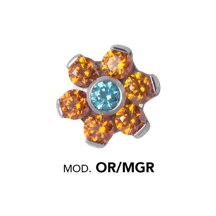 Titanium Micro Flowers For Micro Barbells Titanium Micro Flowers For Micro Barbells
