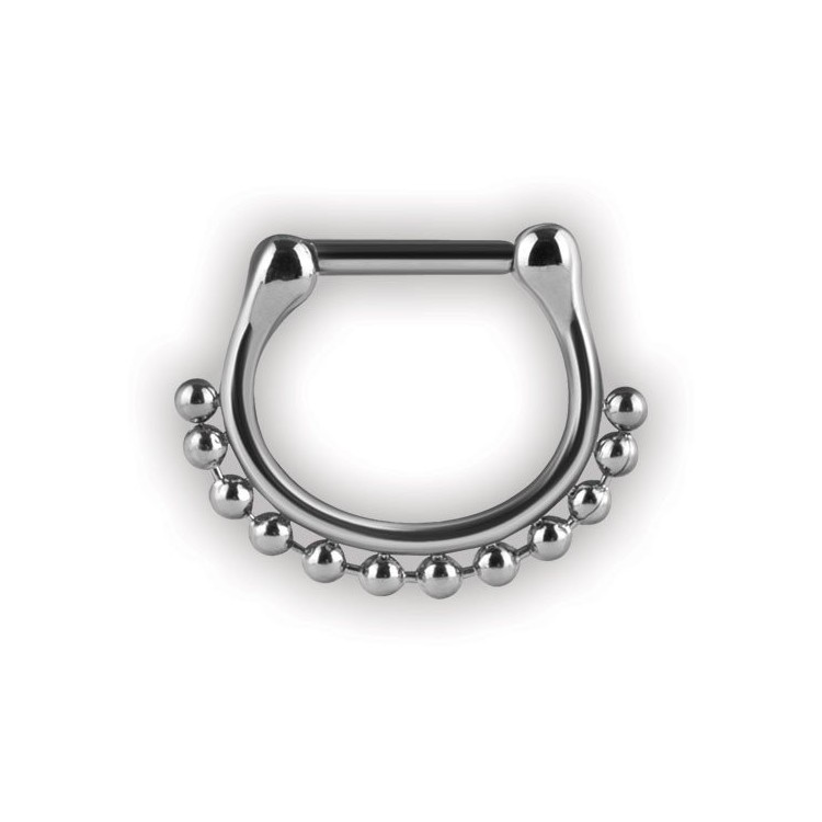 SS 316 SEPTUM CLICKERS SIDE BALL CHAIN SS 316 SEPTUM CLICKERS SIDE BALL CHAIN