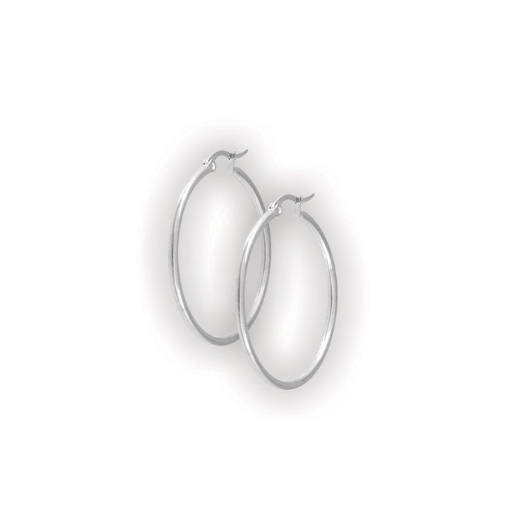 SS 316 ROUND HOOP EARRINGS (PAIR) SS 316 ROUND HOOP EARRINGS (PAIR)