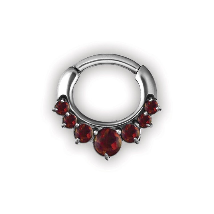 SS 316 OPAL CURVED SEPTUM CLICKERS SS 316 OPAL CURVED SEPTUM CLICKERS