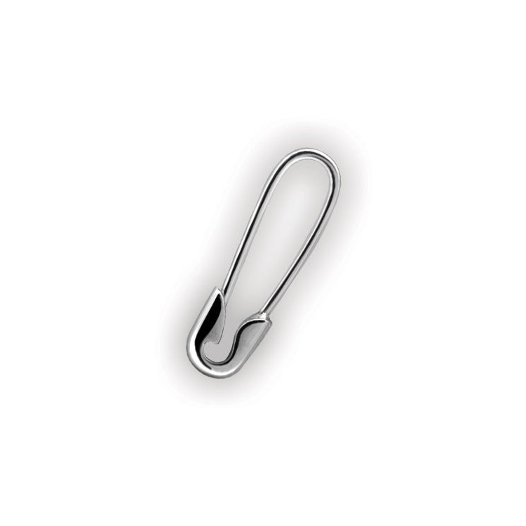 SS 316 MINI SAFETY PIN EAR RINGS (PAIR) 0,8mm SS 316 MINI SAFETY PIN EAR RINGS (PAIR) 0,8mm
