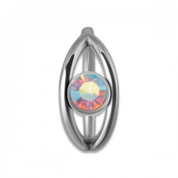 SS 316 JEWELLED HINGED RING