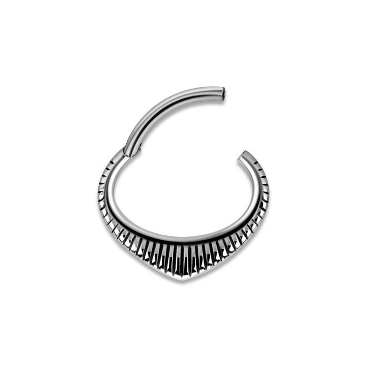 SS 316 HINGED SEPTUM & DAITH CLICKERS 1,2x6mm mod.3 SS 316 HINGED SEPTUM & DAITH CLICKERS 1,2x6mm mod.3