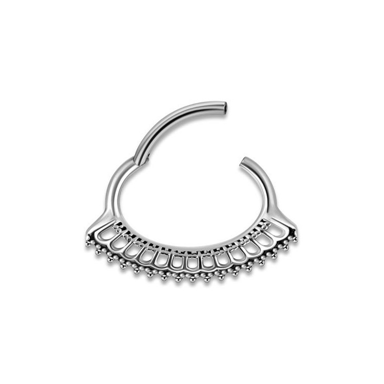 SS 316 HINGED SEPTUM & DAITH CLICKERS 1,2x6mm mod.10 SS 316 HINGED SEPTUM & DAITH CLICKERS 1,2x6mm mod.10
