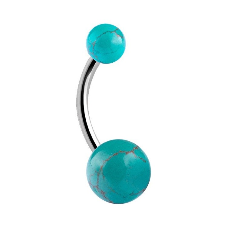 8mm DOUBLE TURQUOISE BANANAS 8mm DOUBLE TURQUOISE BANANAS