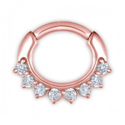 RG 316 JEWELLED CURVED BAR SEPTUM CLICKERS mod. 13