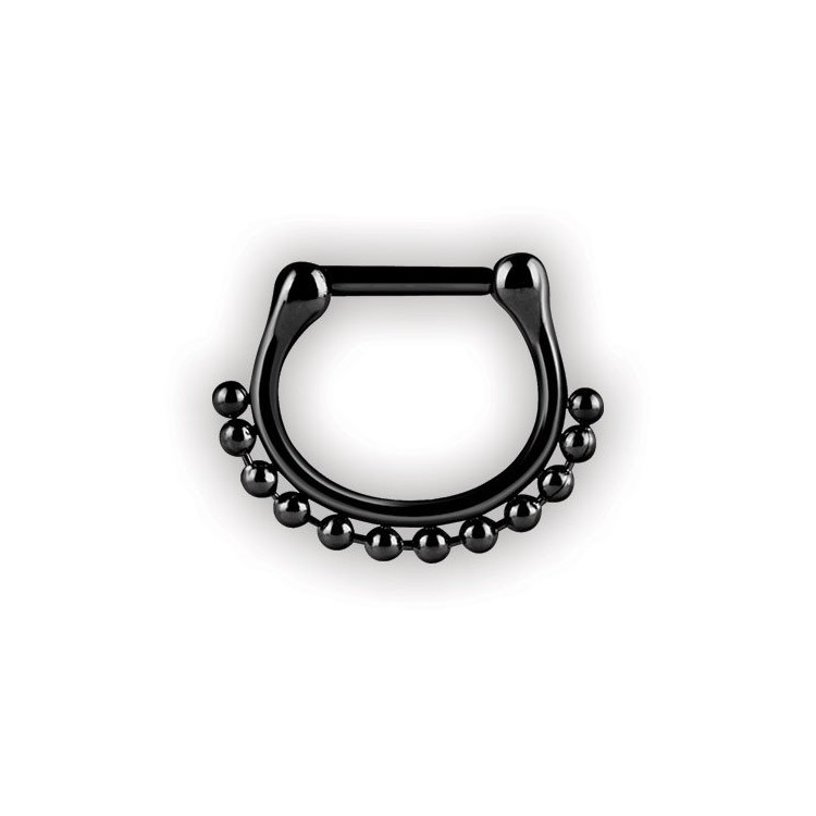 Bk 316 Septum Clickers Side Ball Chain