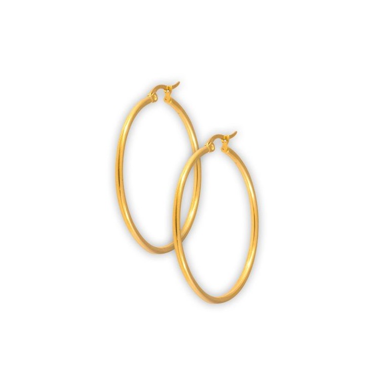 GD 316 ROUND HOOP EARRINGS (PAIR) GD 316 ROUND HOOP EARRINGS (PAIR)