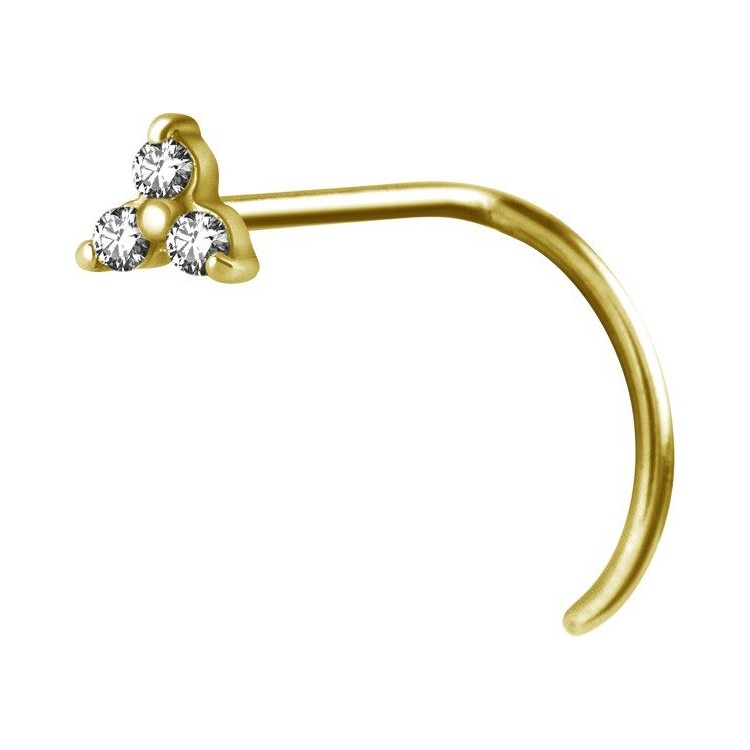 GD 316 TRINITY NOSE STUD 0,8mm sfera 2,0mm CR GD 316 TRINITY NOSE STUD 0,8mm sfera 2,0mm CR