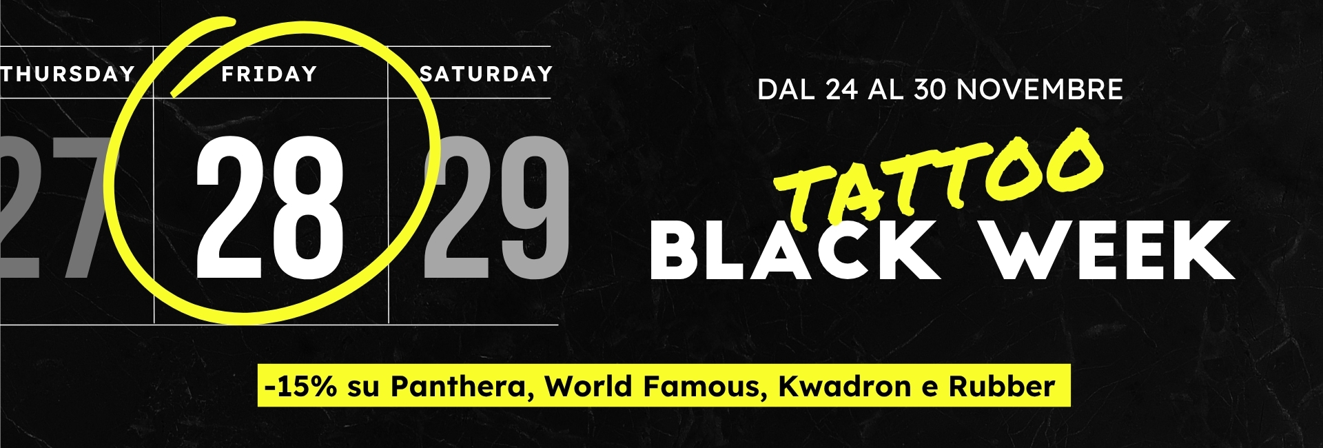 Tattoo Black Week - Sconti Black Friday